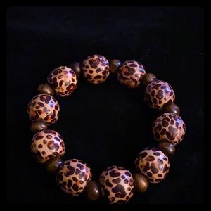 cheetah 5 for $10 print bracelet